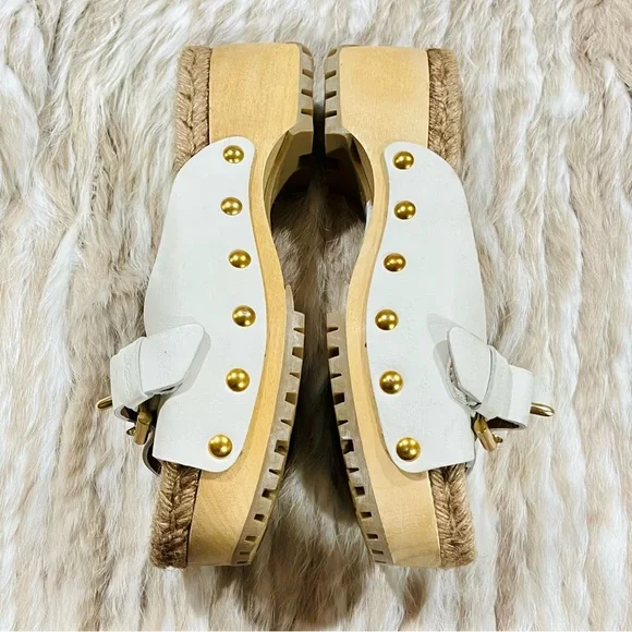 NEW! Chloé Off-White Joline Clogs